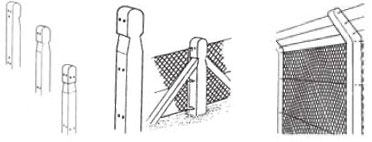 Chain link posts